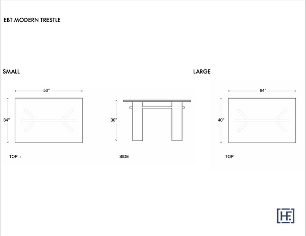 Modern Trestle Table