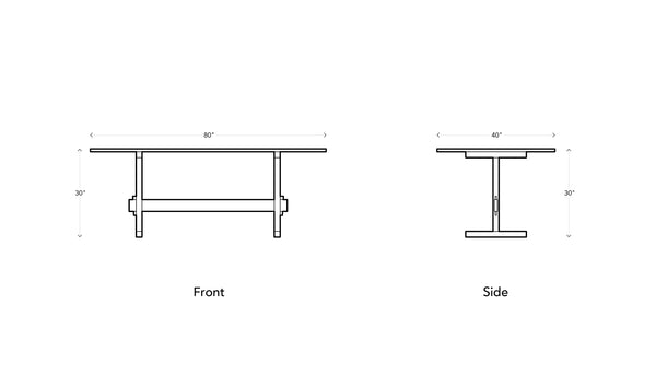 02 Trestle Table