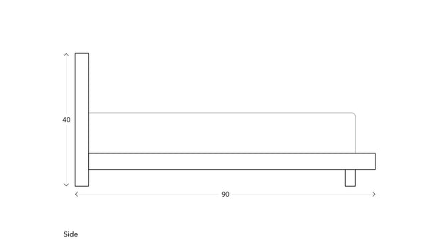 101082 Upholstered Bed