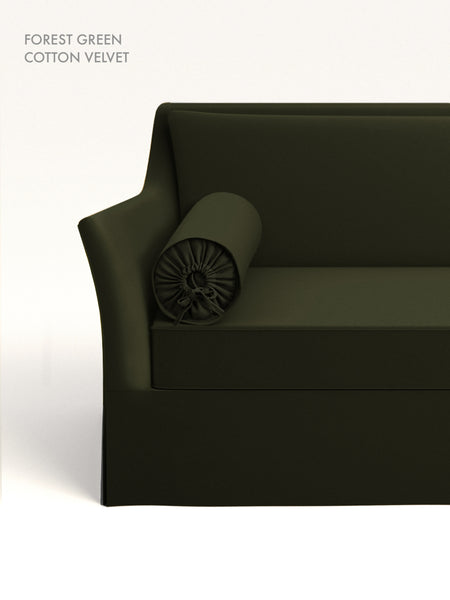 Curved Arm Sofa_Solid Color