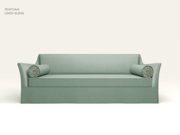 Curved Arm Sofa_Solid Color