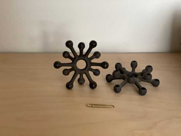 Pair of Spider Candleholders from Dansk--SOLD